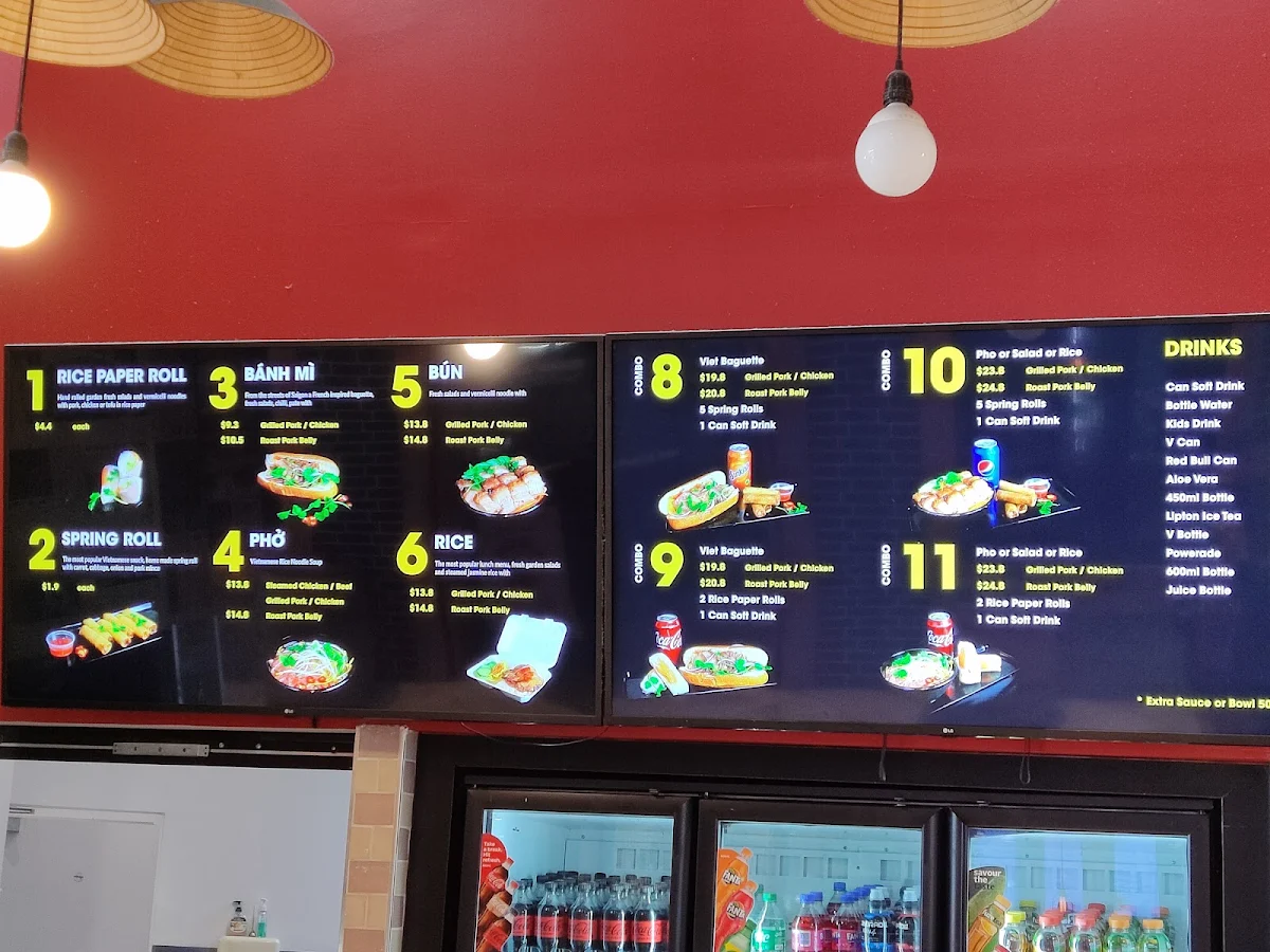 Menu, Pho Delight