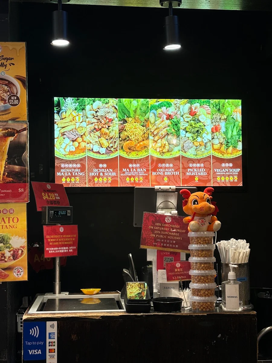 Menu, Dragon Hot Pot