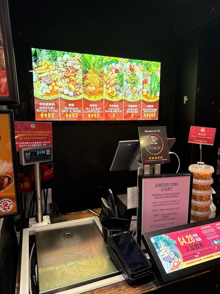 Menu, Dragon Hot Pot
