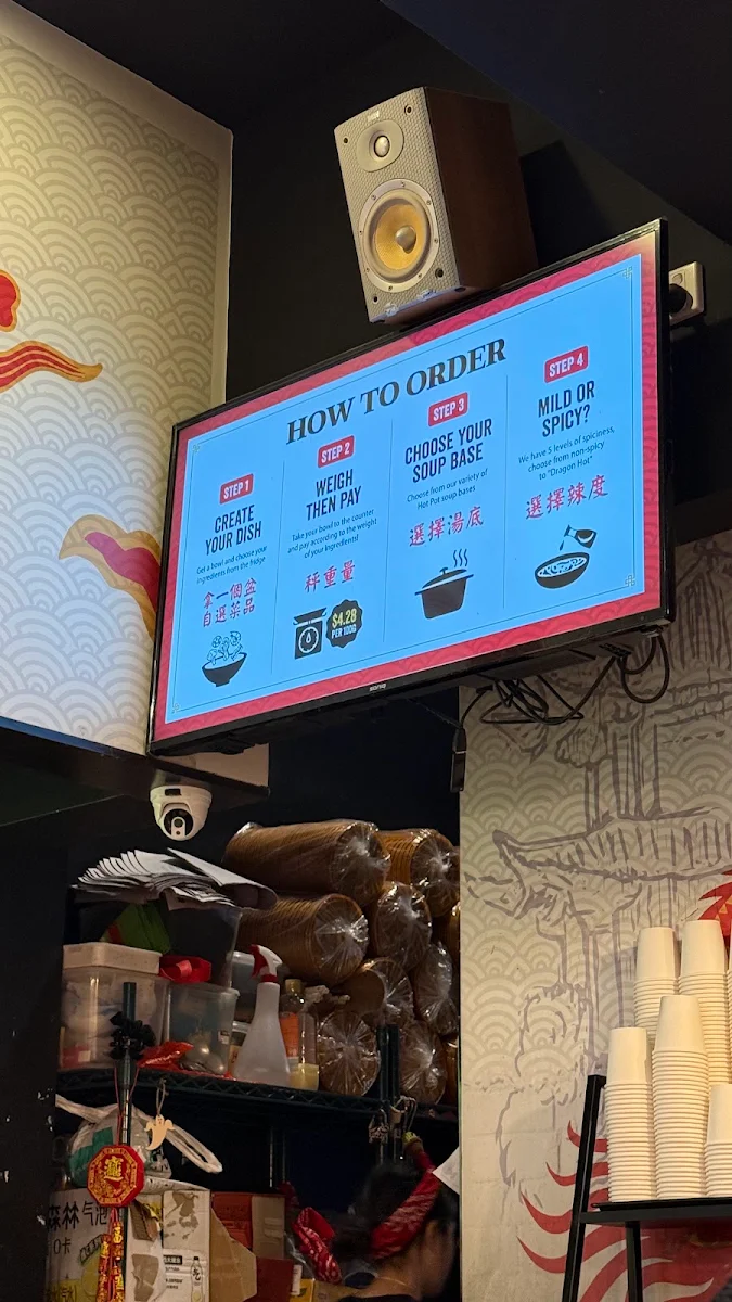 Menu, Dragon Hot Pot