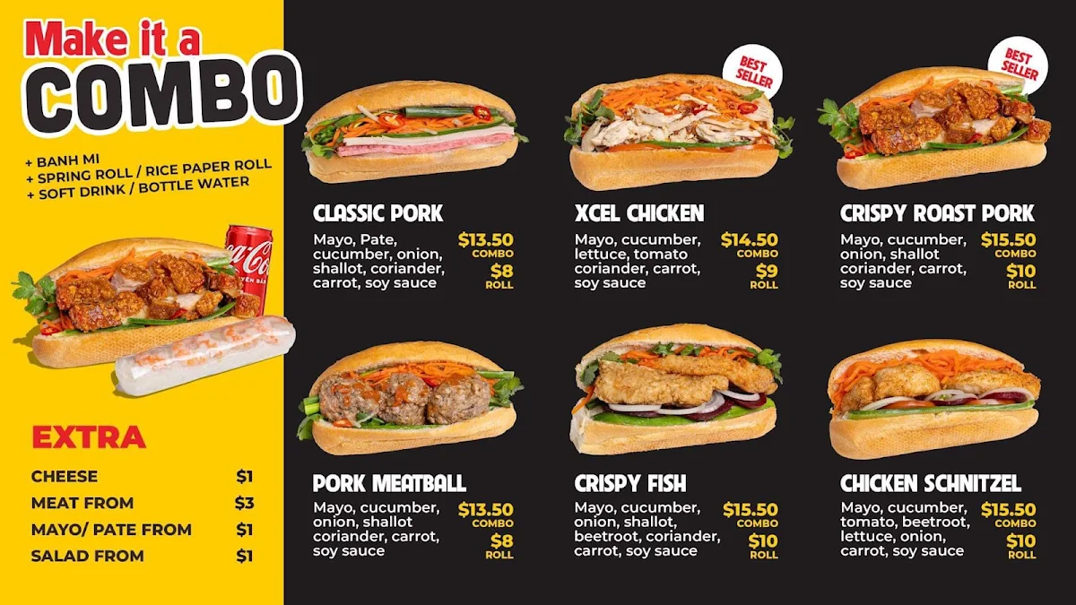 Menu, Xcell Roll