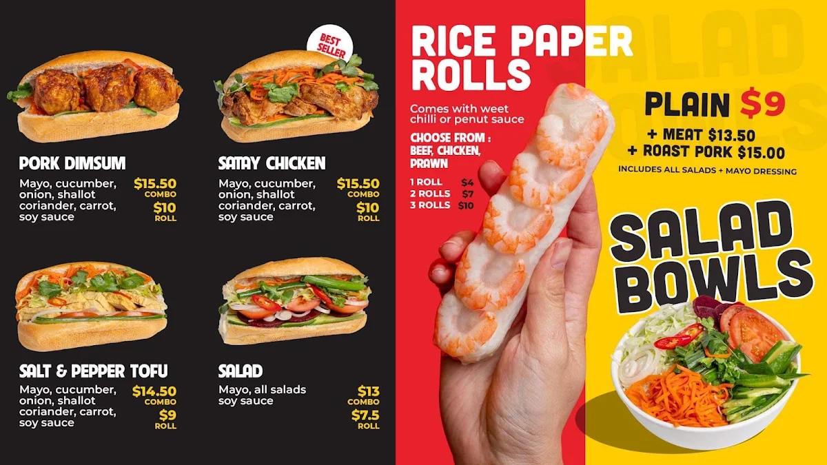 Menu, Xcell Roll