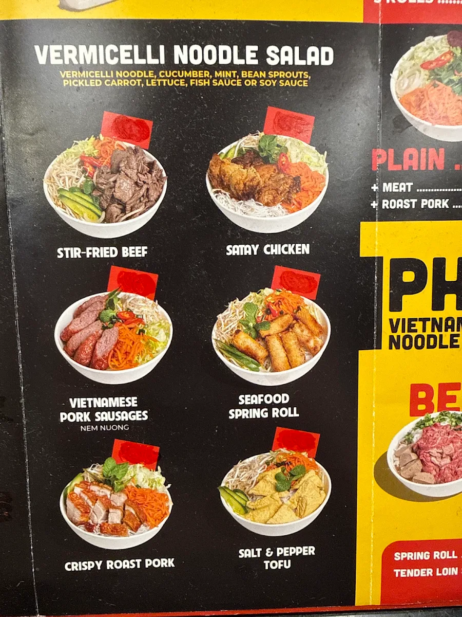 Menu, Xcell Roll