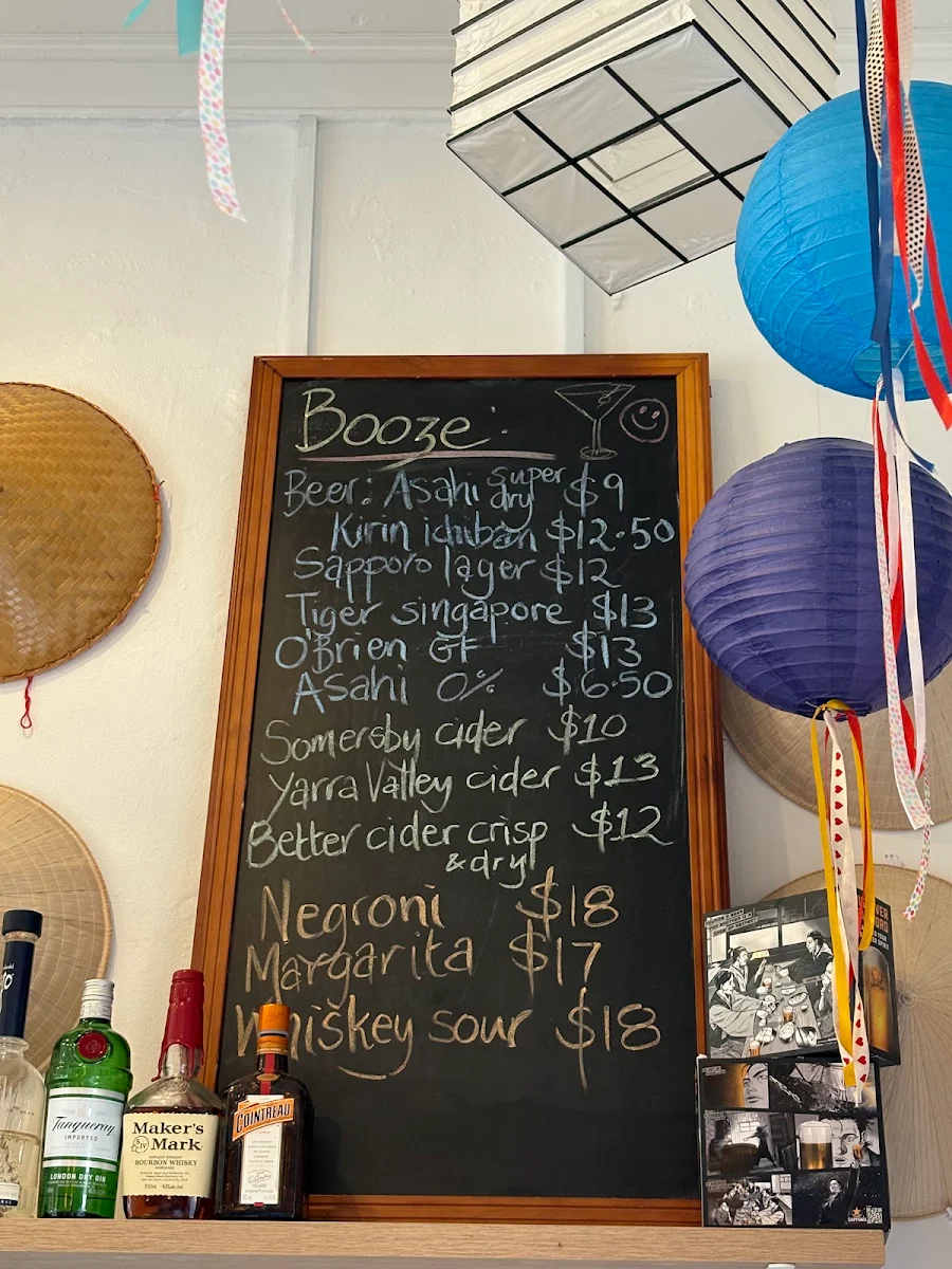 Menu, Lucky Lane