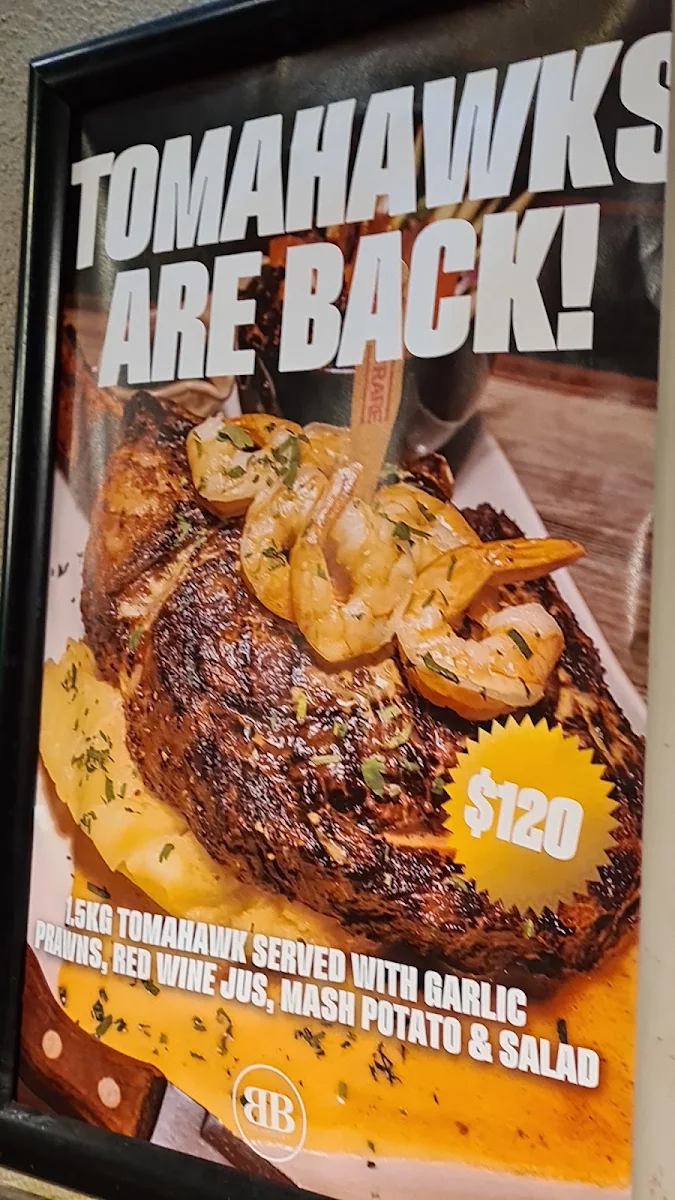 Menu, Black Bull Hotel