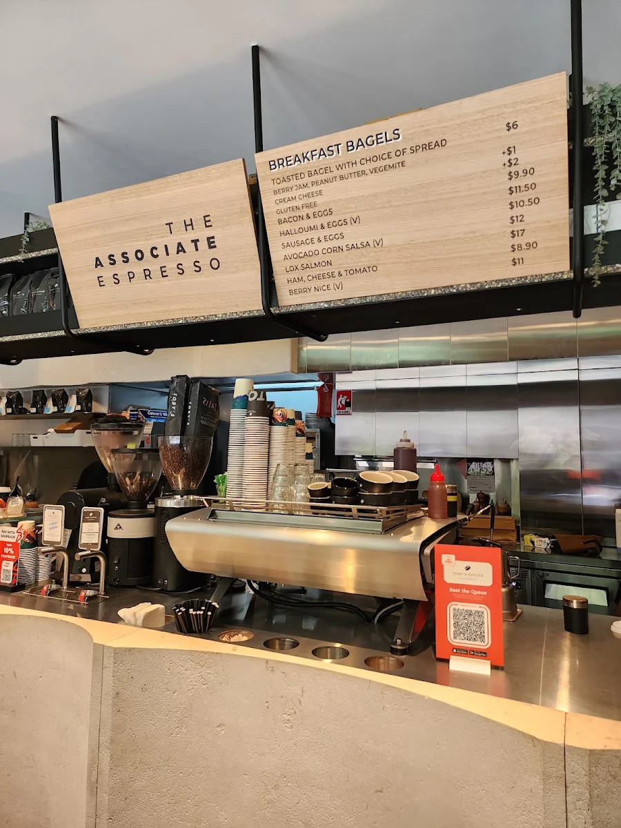 Menu, The Associate Espresso Bar