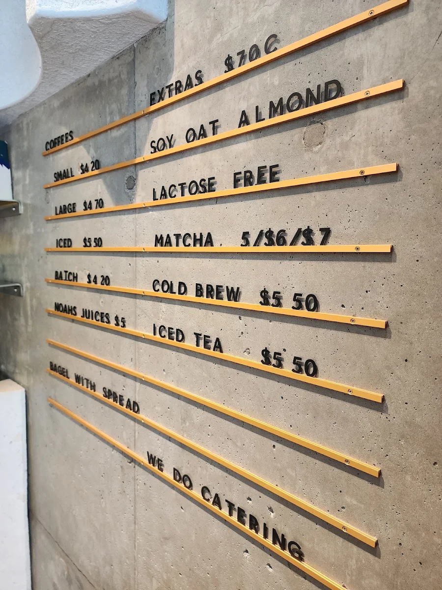 Menu, The Associate Espresso Bar