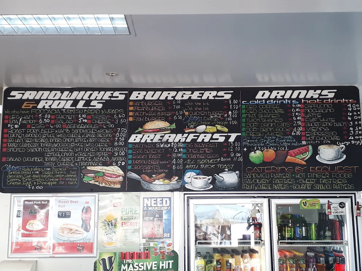 Menu, Technology Office Park Cafe