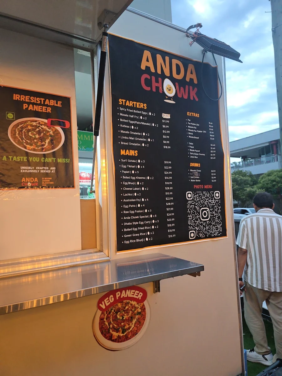 Menu, Anda Chowk