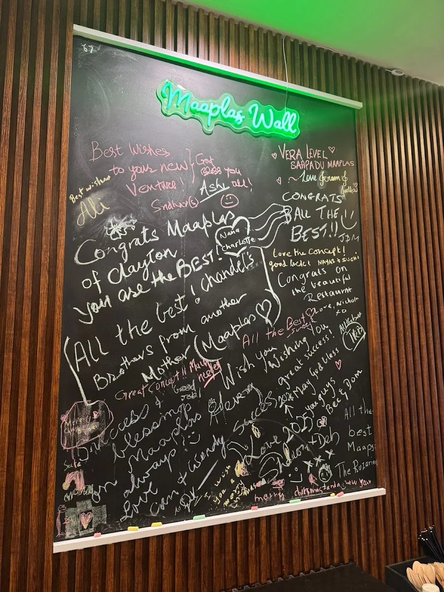Menu, Maaplas