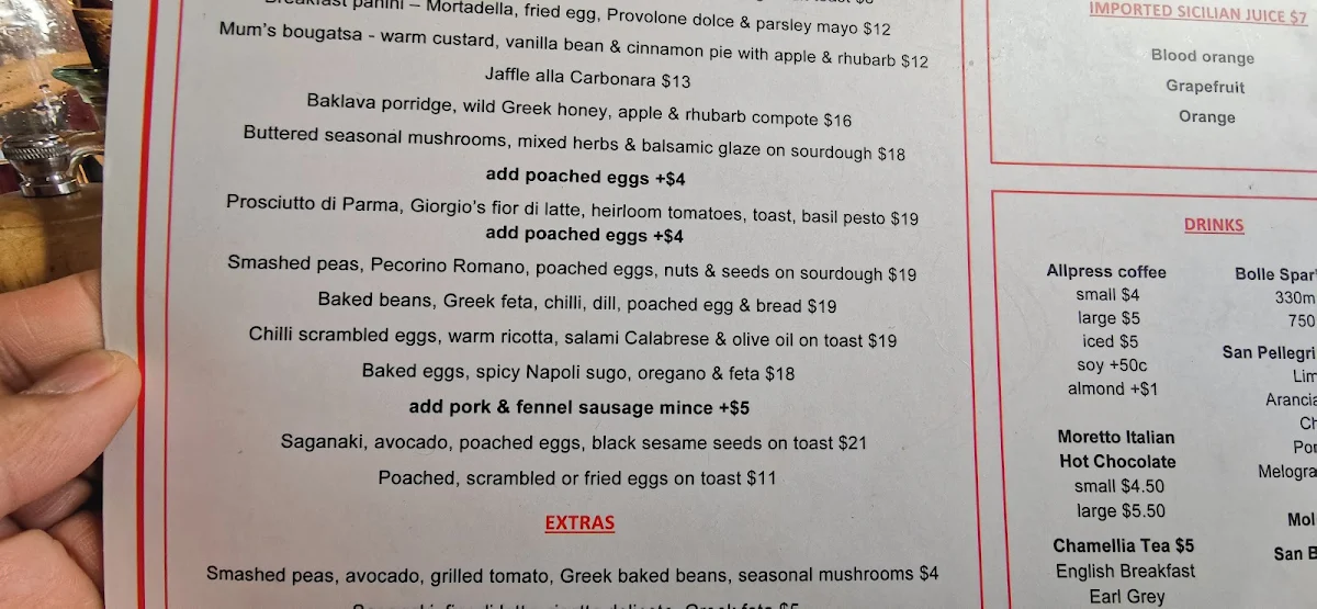 Menu, Laikon Deli