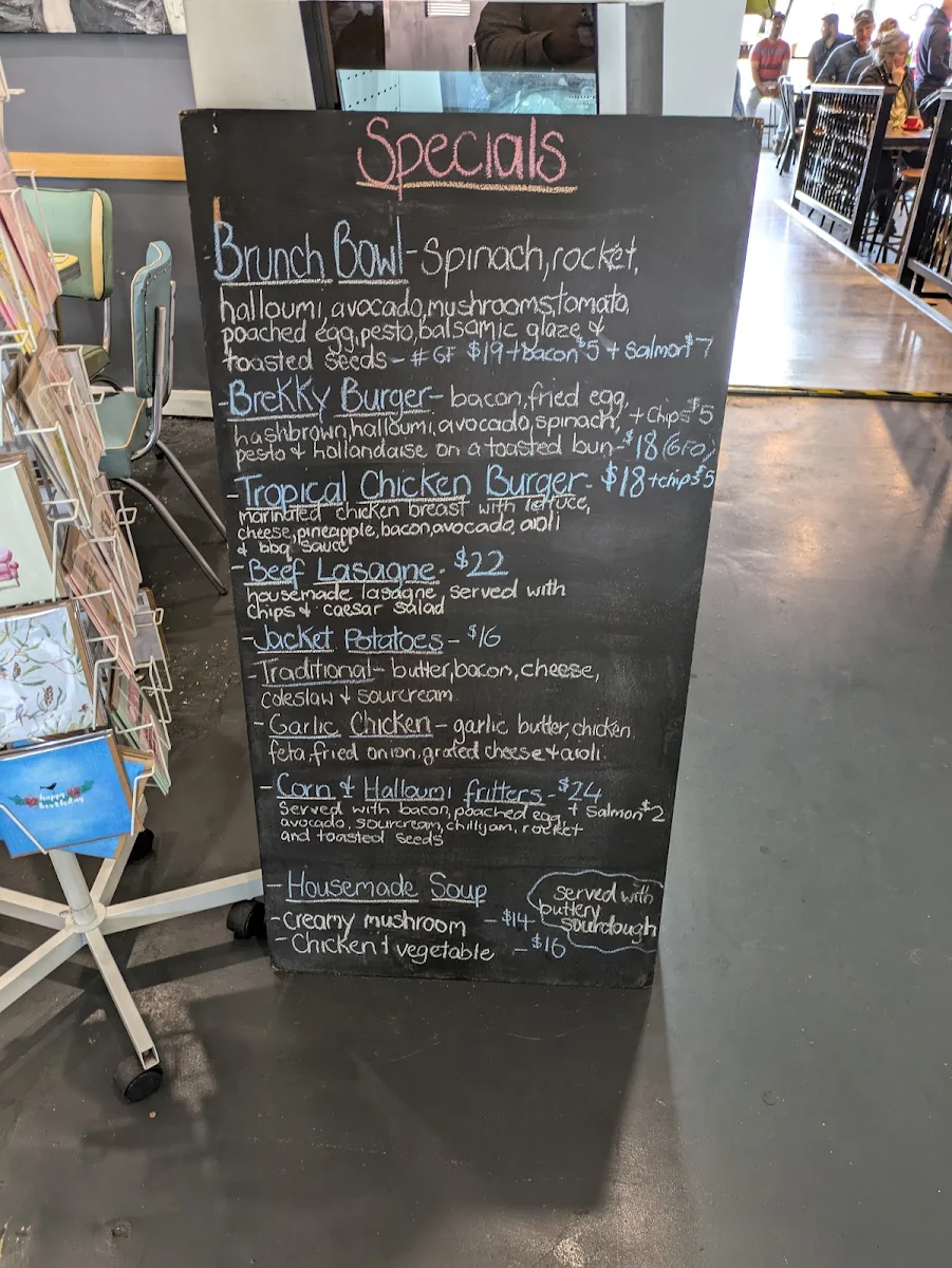 Menu, Seven Monks Cafe & Wares