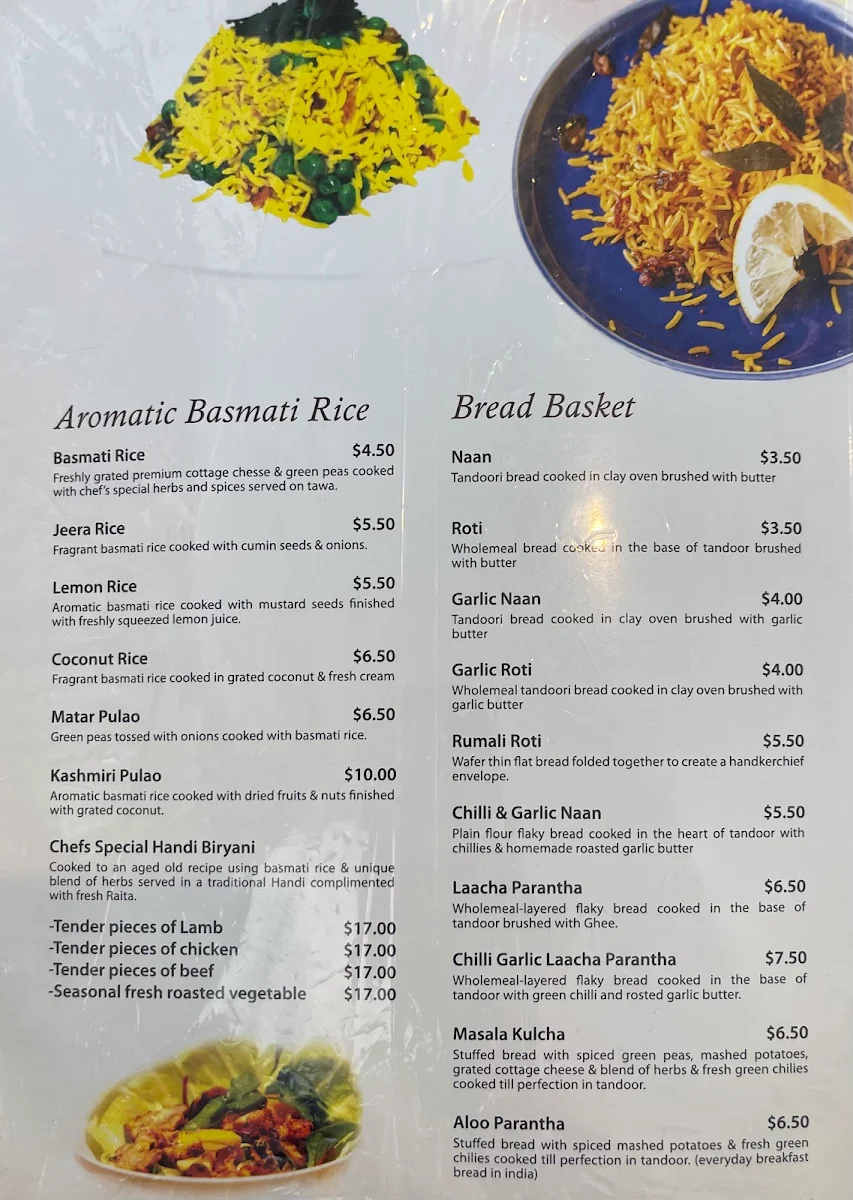 Menu, JAI HO INDIAN RESTAURANT HOPPERS CROSSING | FUNCTION HALL | CATERING | WEDDINGS