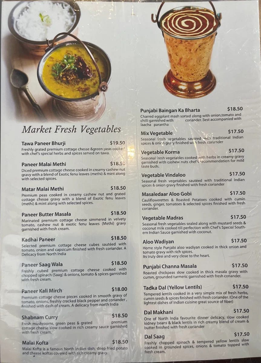 Menu, JAI HO INDIAN RESTAURANT HOPPERS CROSSING | FUNCTION HALL | CATERING | WEDDINGS