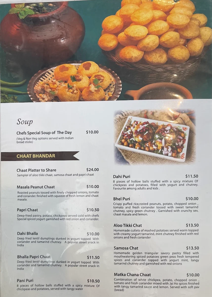 Menu, JAI HO INDIAN RESTAURANT HOPPERS CROSSING | FUNCTION HALL | CATERING | WEDDINGS
