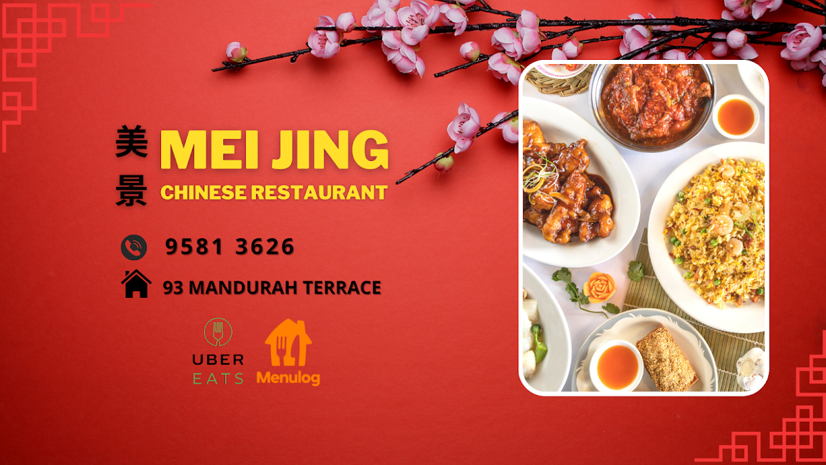 Menu, Mei Jing Chinese Restaurant