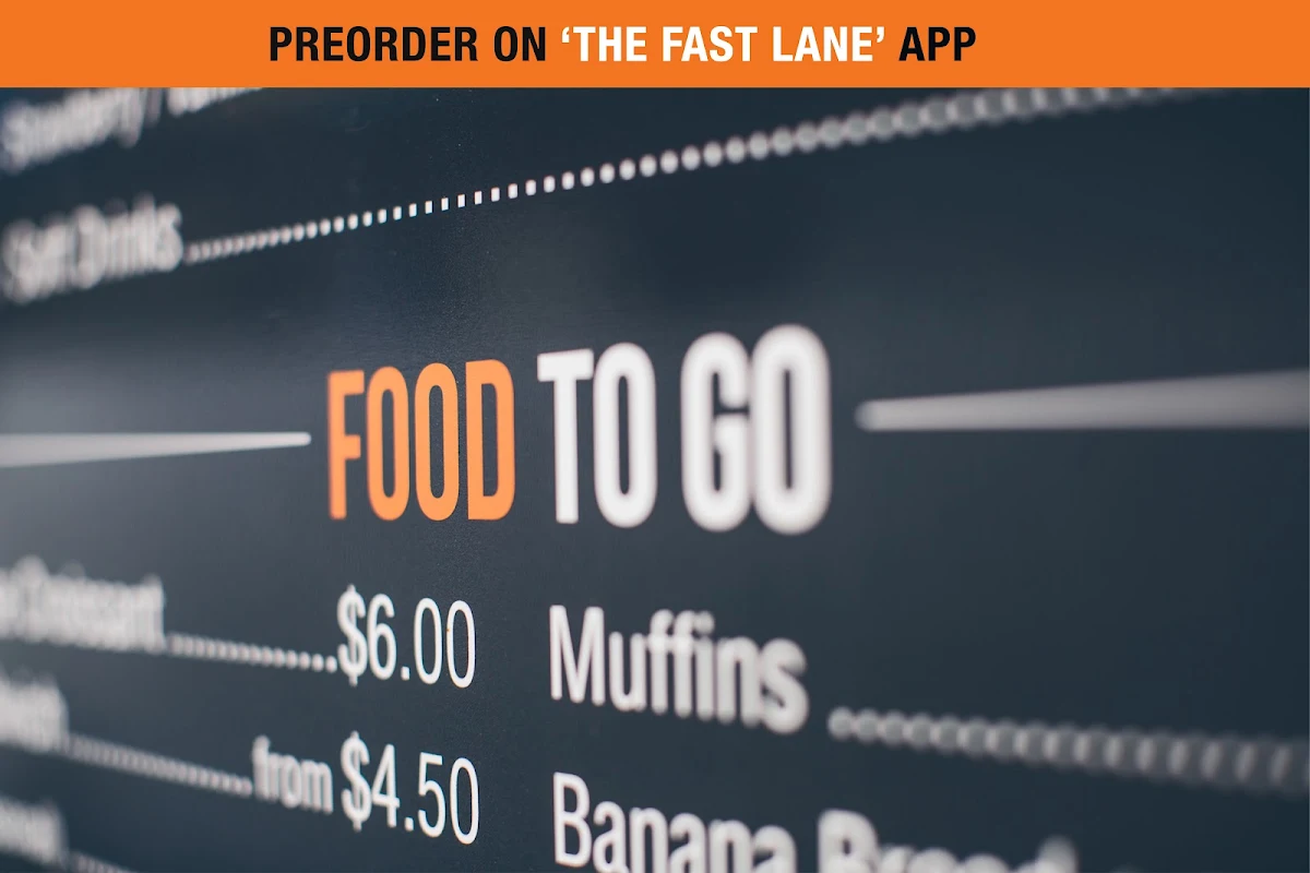 Menu, The Fast Lane Drive-Thru Coffee