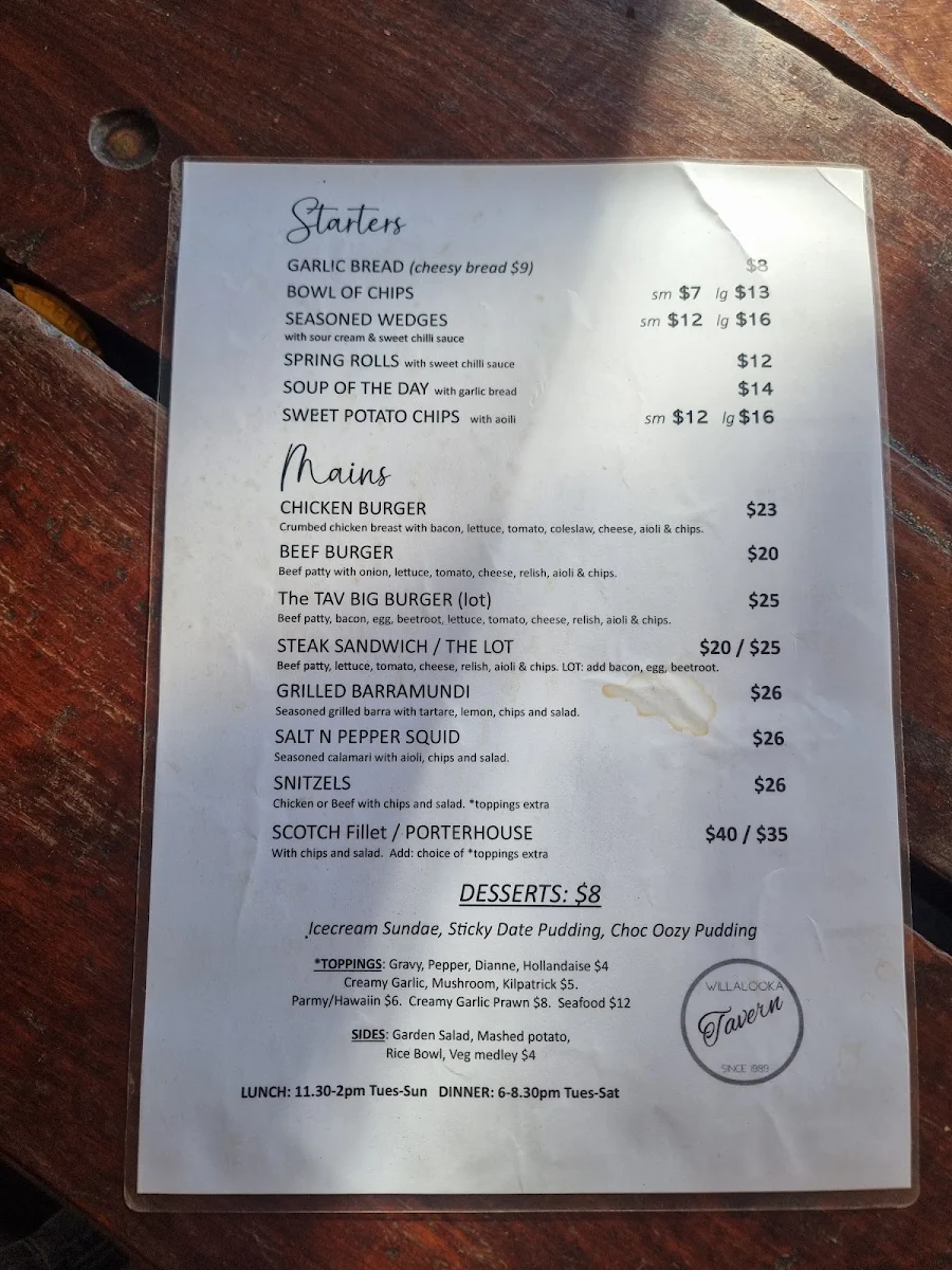 Menu photo 1