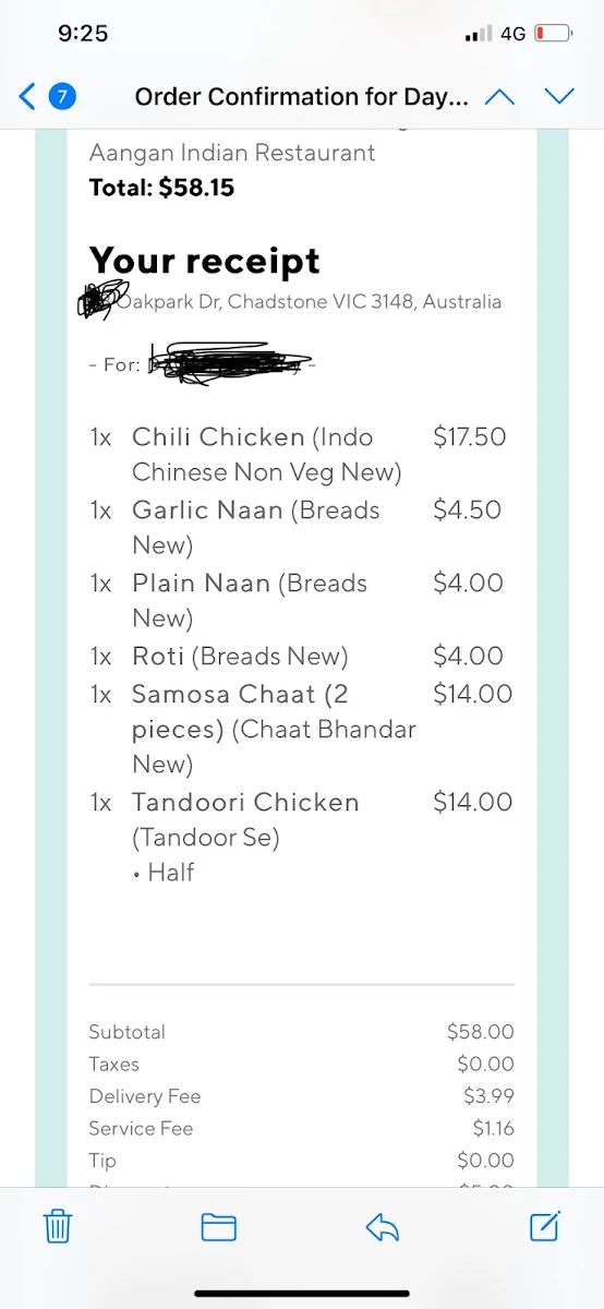 Menu, Aangan Clayton