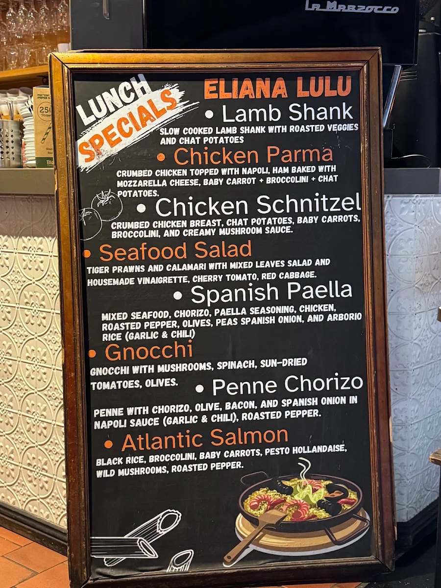 Menu, Eliana Lulu