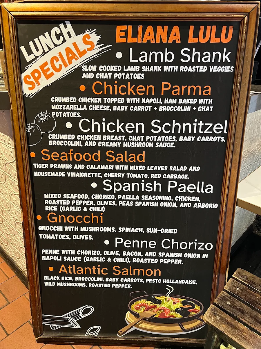 Menu, Eliana Lulu