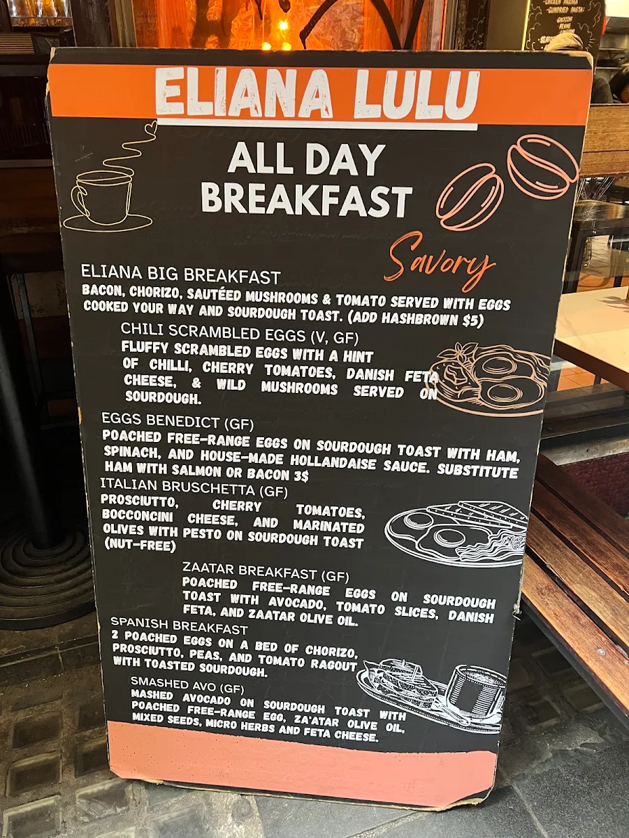 Menu, Eliana Lulu