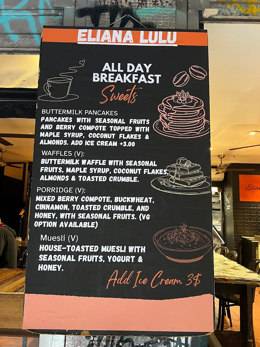Menu, Eliana Lulu