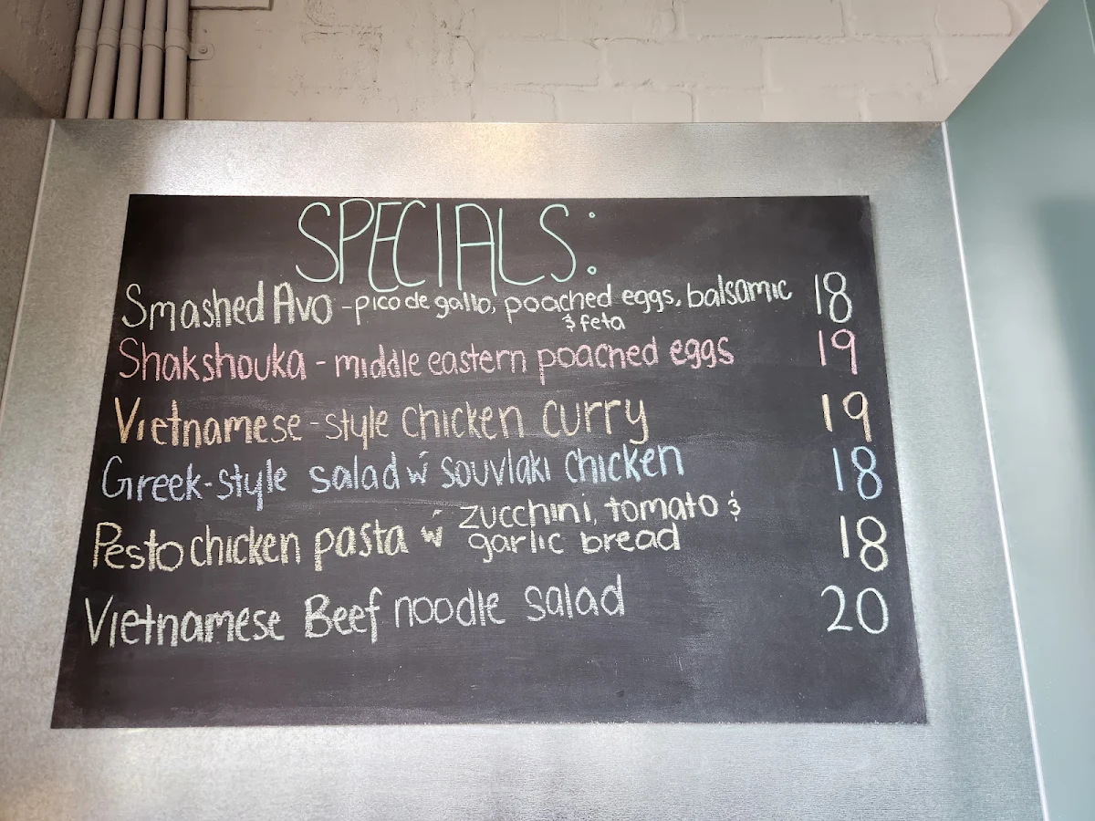 Menu, Two Before Ten Fairbairn