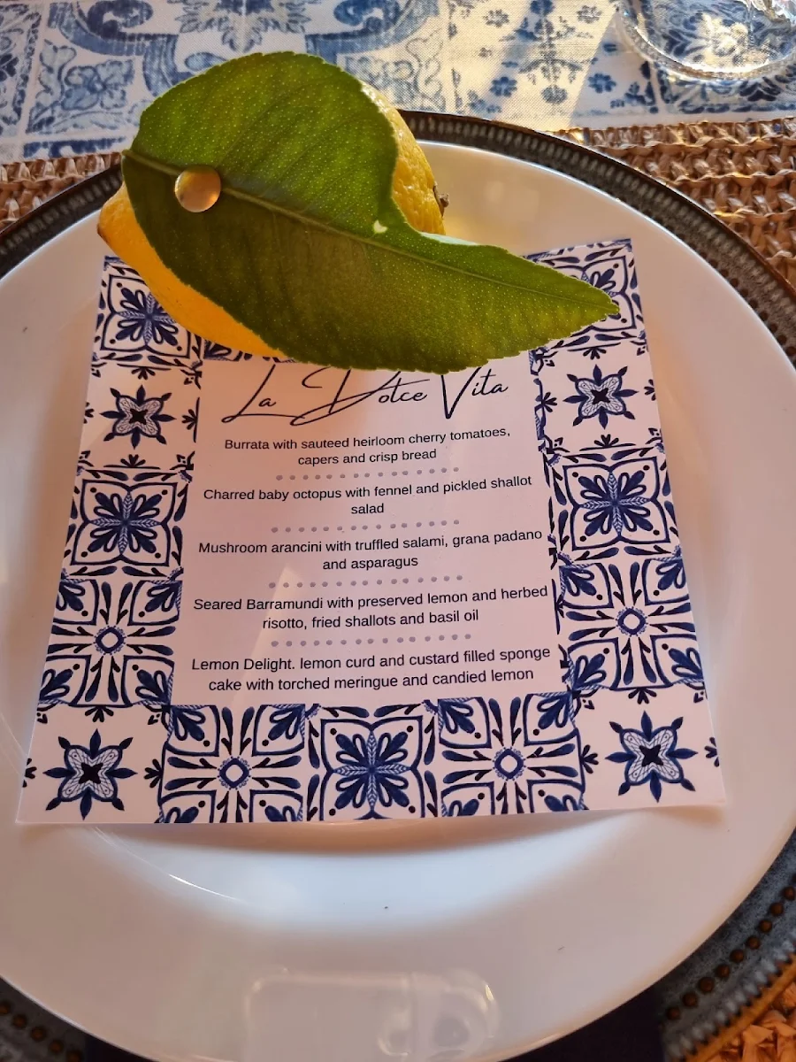Menu, Michels Catering and Events