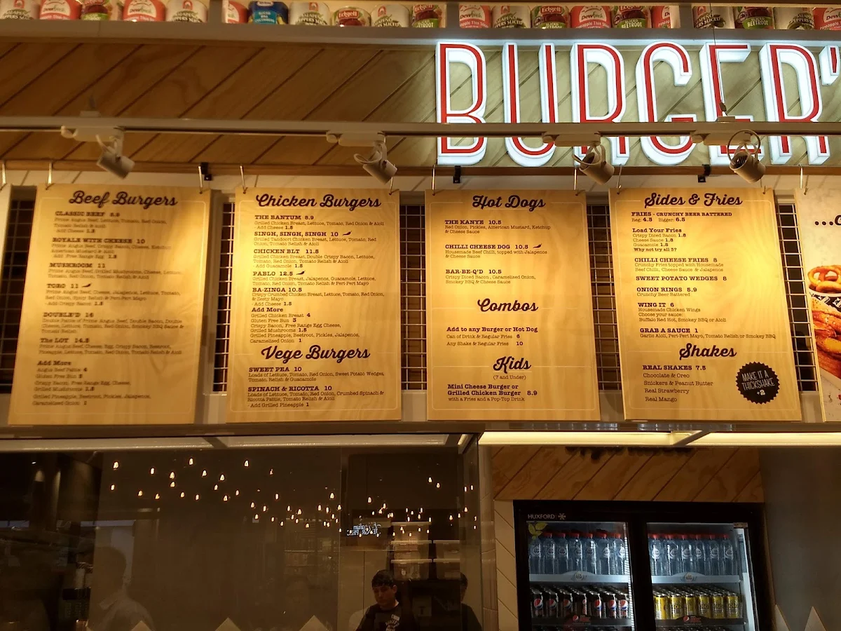 Menu, Burger’D Upper Coomera