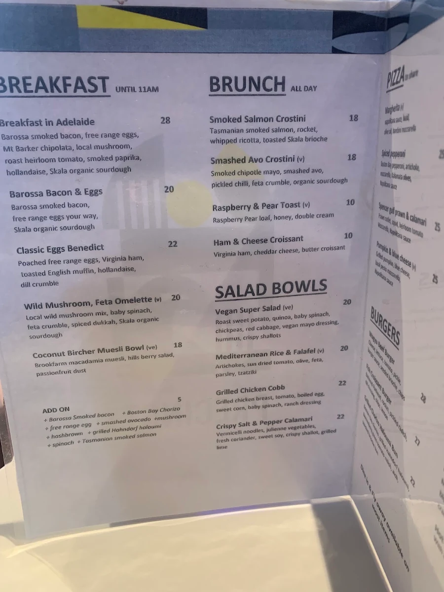 Menu, Precinct Adelaide Kitchen