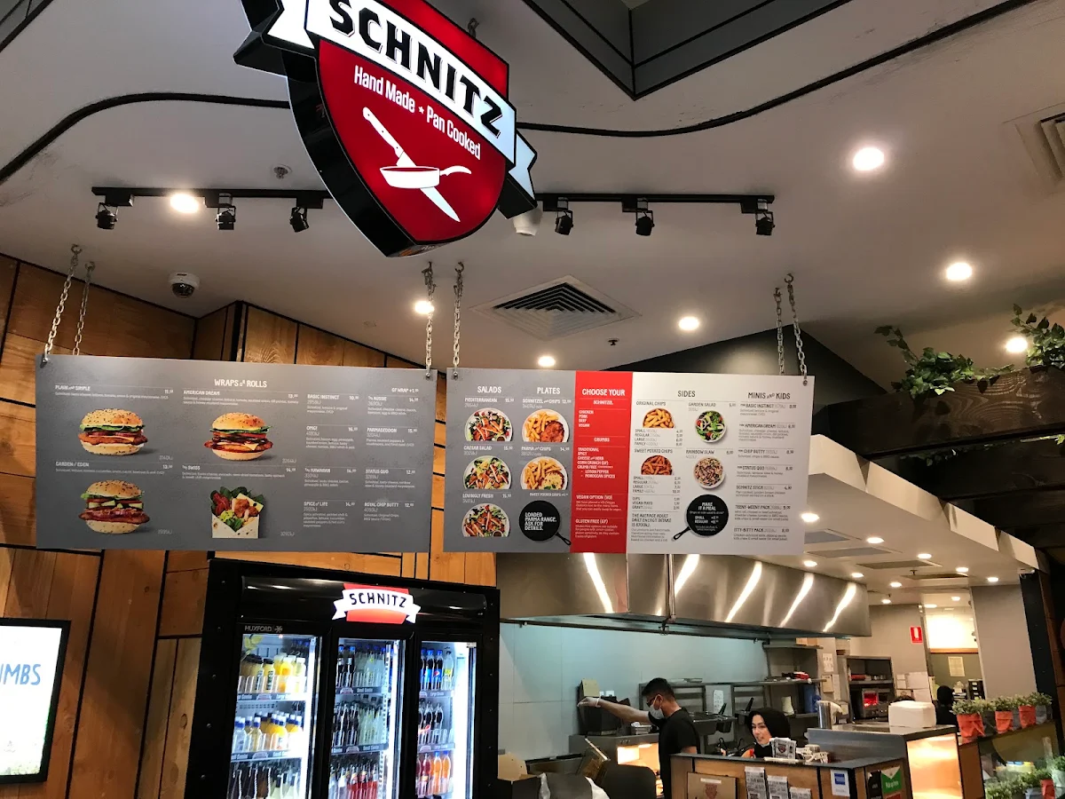 Menu, Schnitz Dandenong Plaza