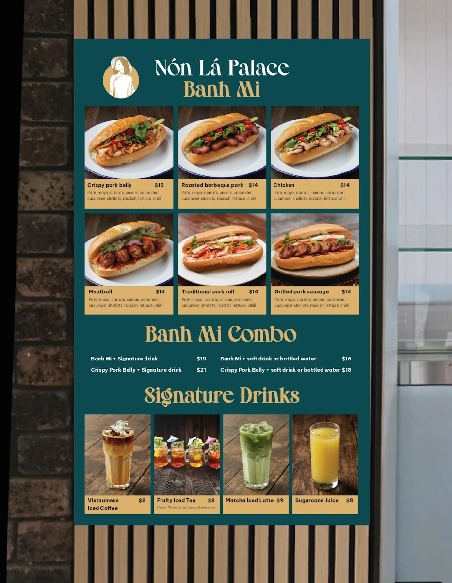 Menu, Non La Palace