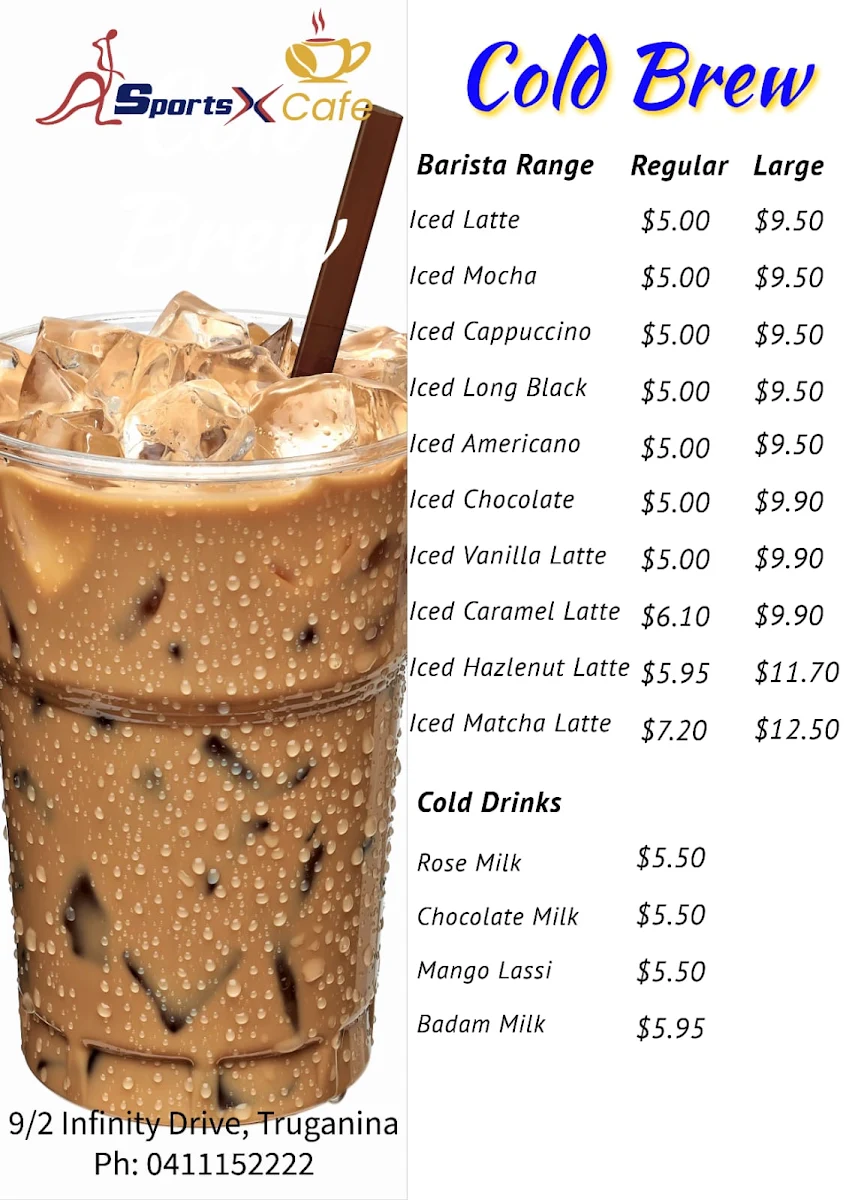 Menu, YS No.011-SportsX Cafe