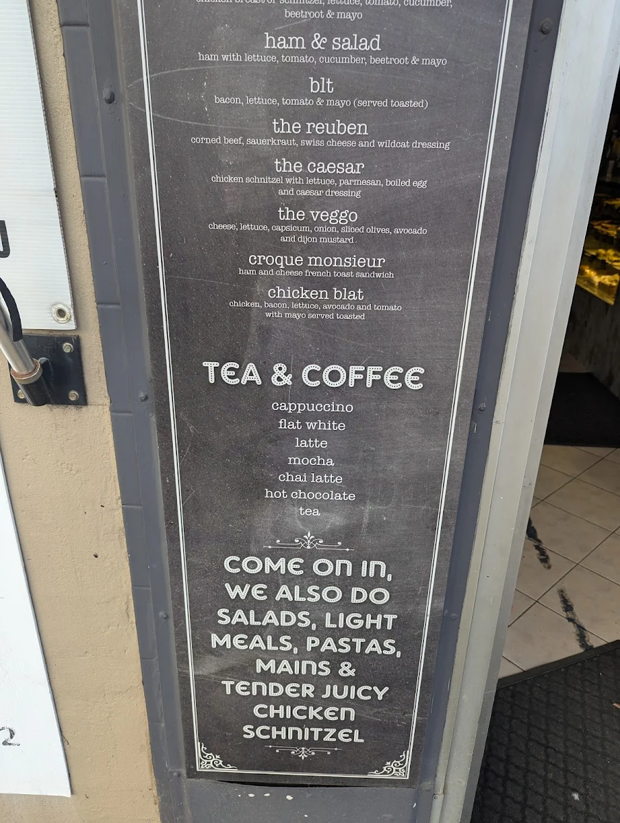 Menu, Sam's Gourmet Cafe