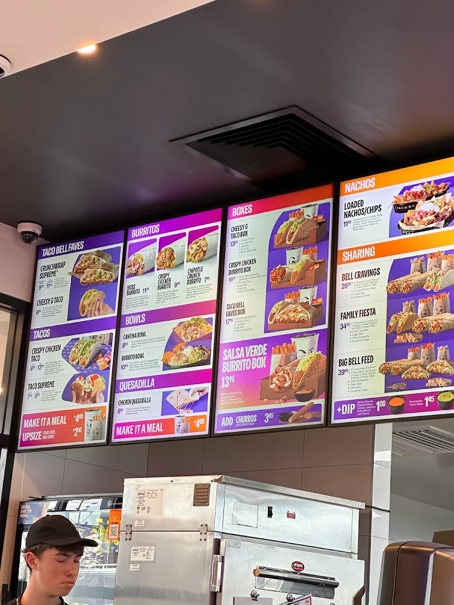 Menu, Taco Bell Butler