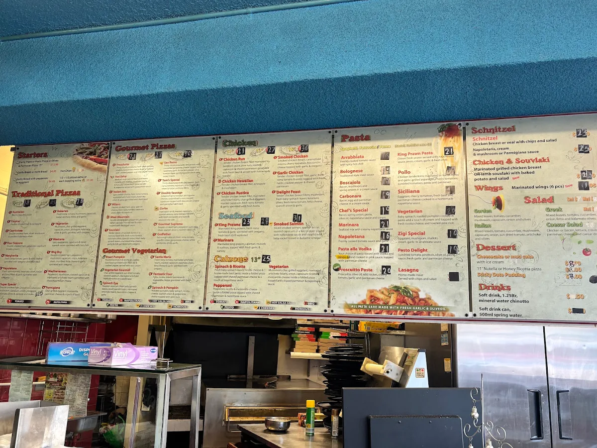 Menu, Roberta's Pizzeria