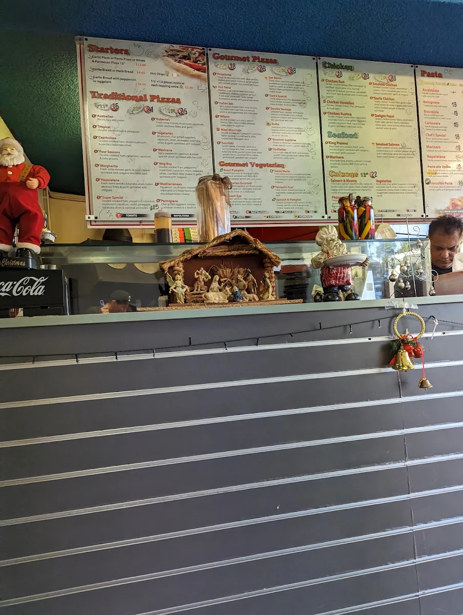 Menu, Roberta's Pizzeria