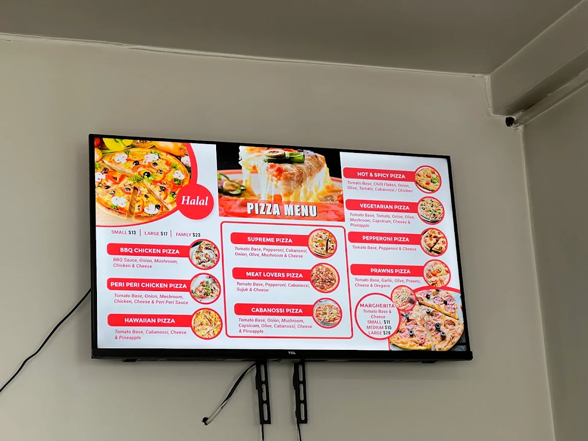 Menu, 5 Star Manoosh & Pizza