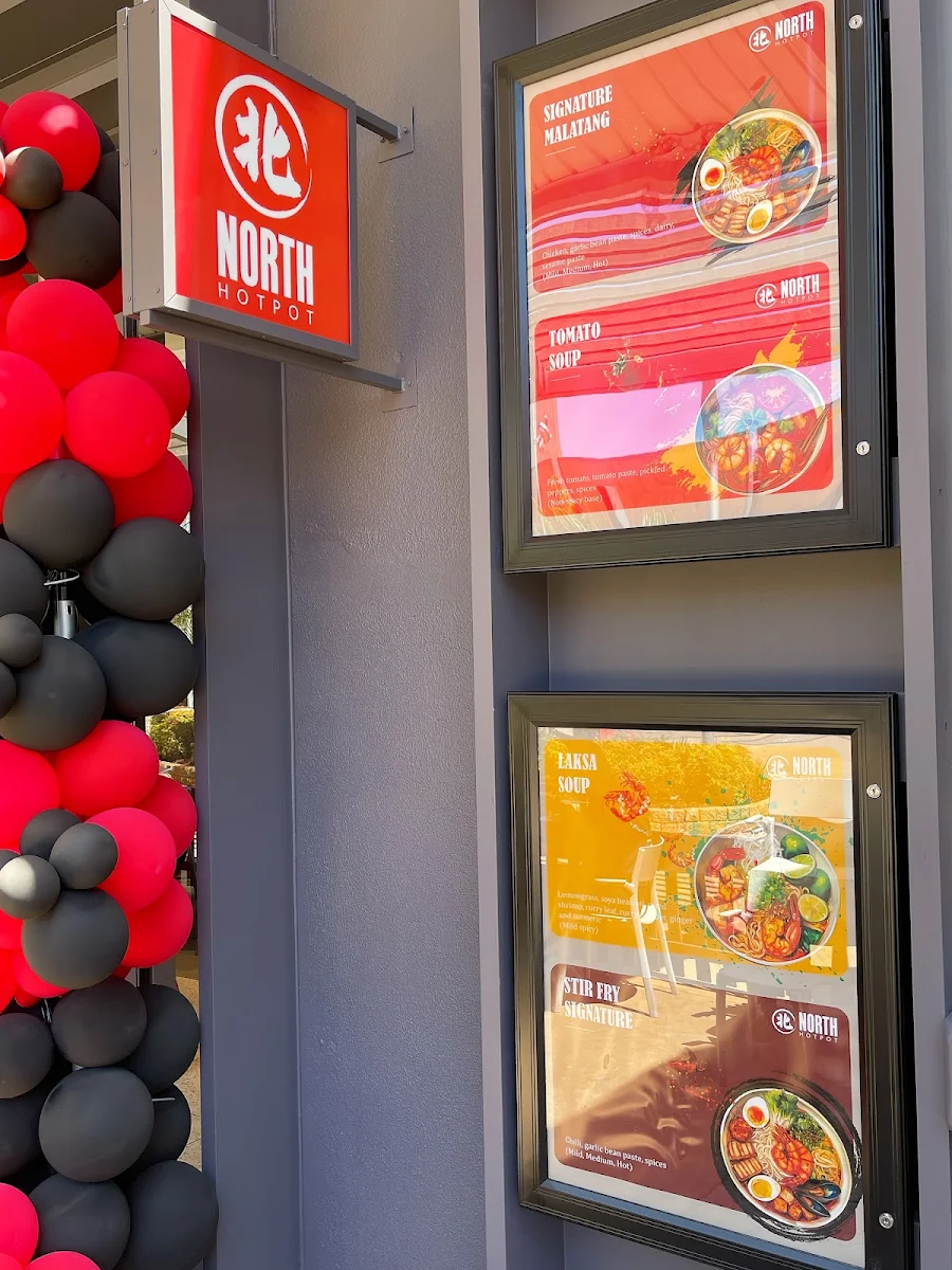 Menu, North Hot Pot