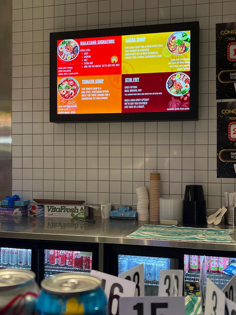 Menu, North Hot Pot