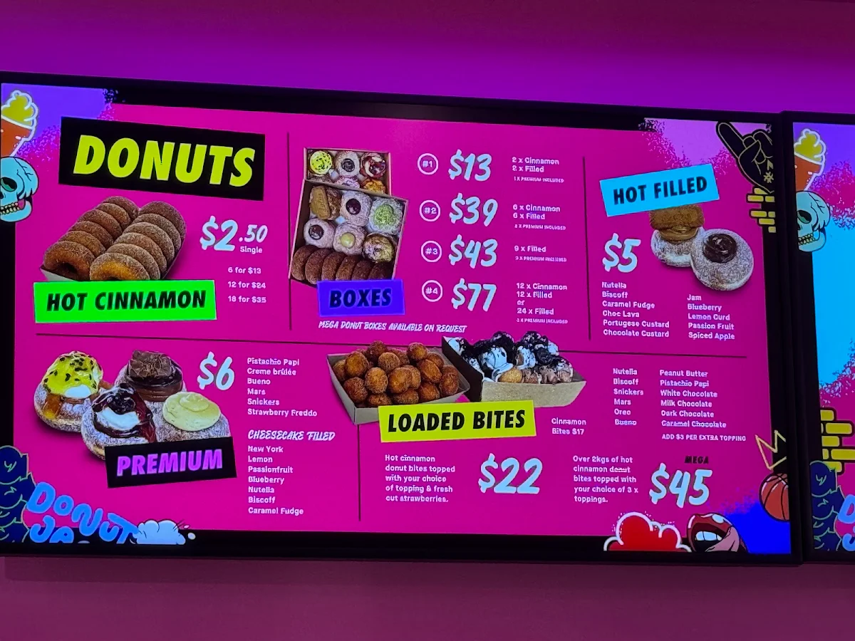 Menu, Donutjam
