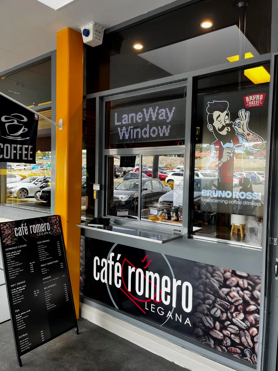 Menu, Cafe Romero