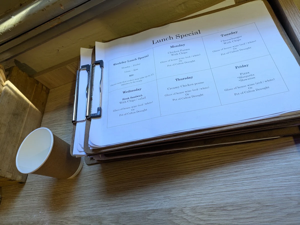 Menu, Convent Bakery