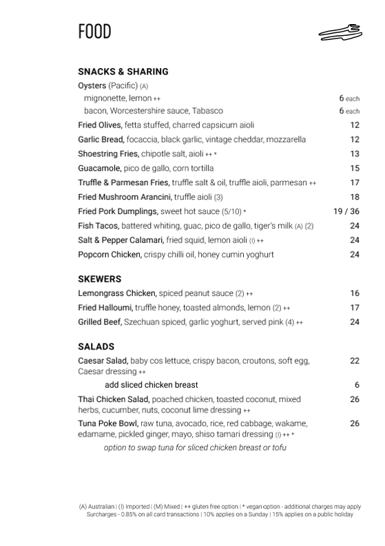 Menu, At Sixes And Sevens