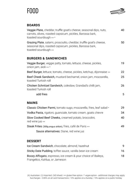 Menu, At Sixes And Sevens