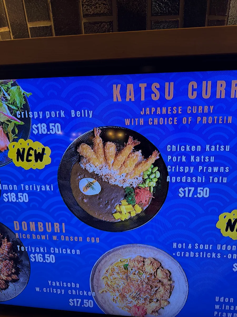 Menu, Sobo Japanese