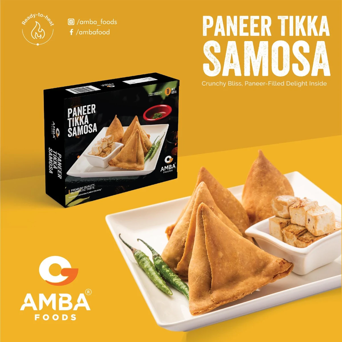 Menu, Amba Foods