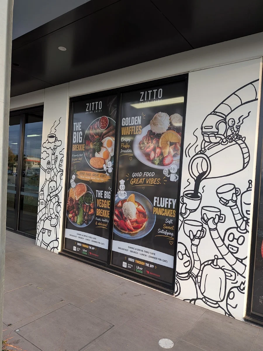 Menu, Zitto Cafe Hillcrest