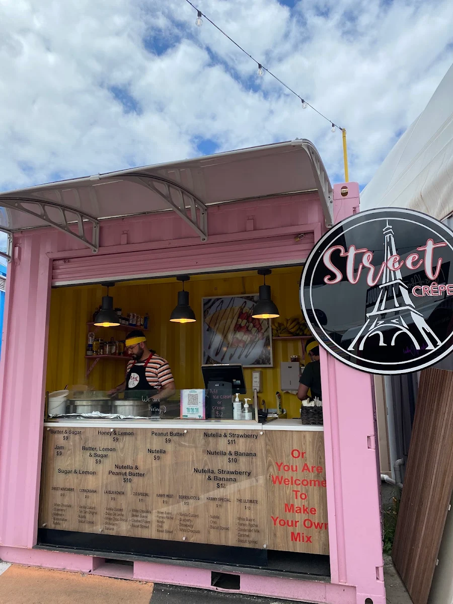 Menu, Street Crepes Melton
